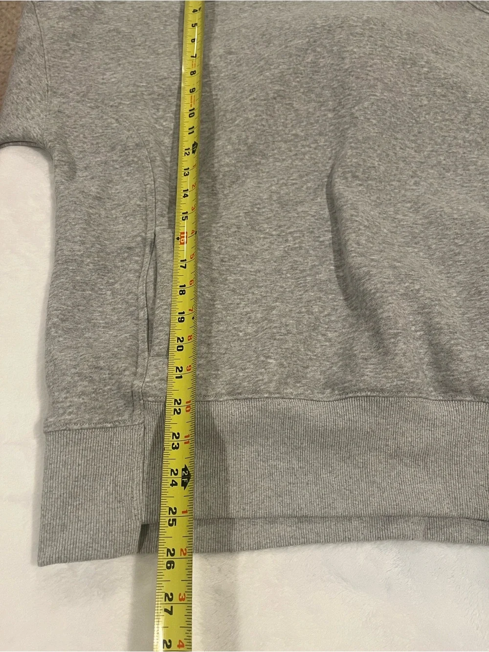 Cozy Heather Gray Oversized Pullover Hoodie - Size Small - Picture 7 of 8